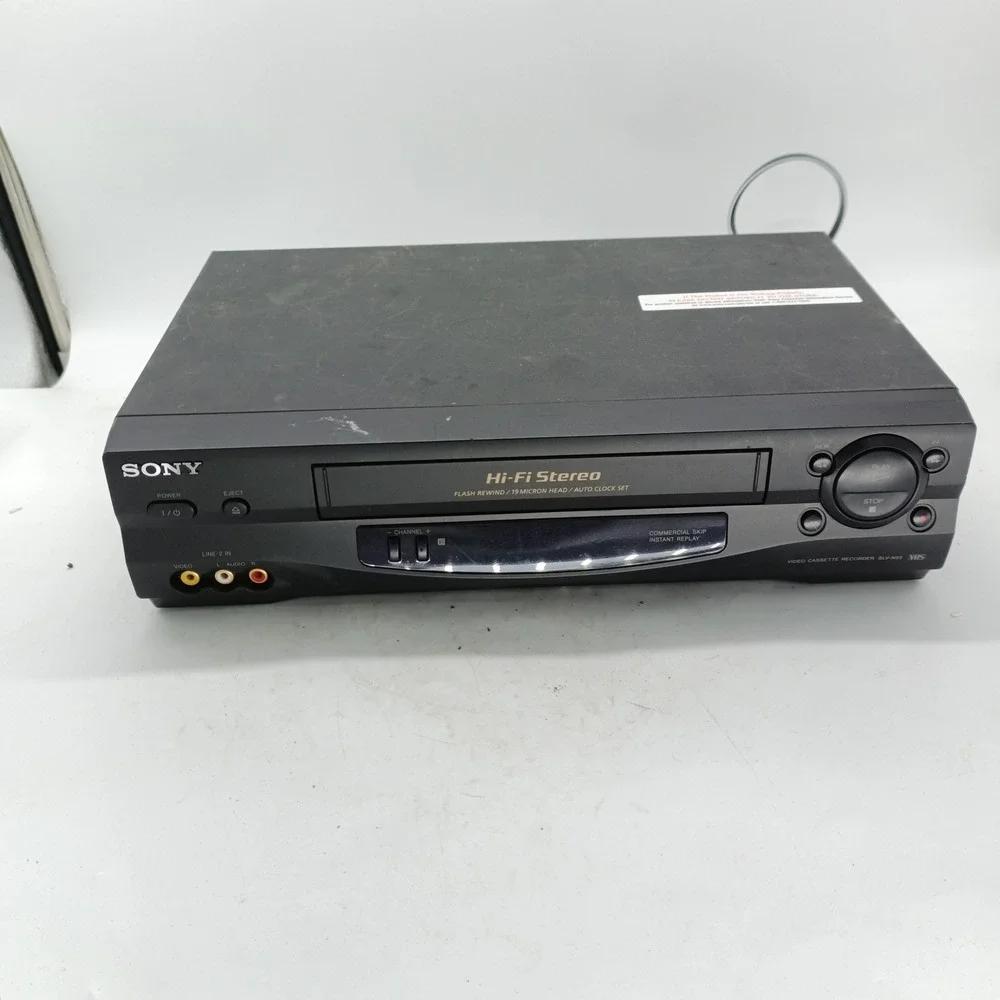 Sony SLV-N55 Hi-Fi Stereo VHS Video Cassette Recorder VCR Black WORKS! #9